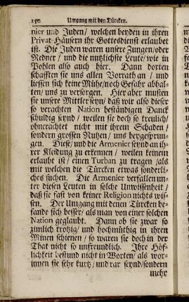 Umgang mit den Türcken. - Müntze.
