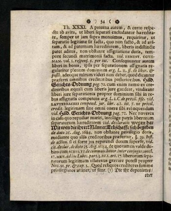 54-59, Thesis XXXI - XXXIII