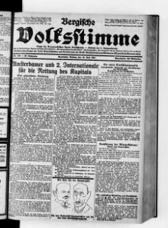 Bergische Volksstimme. 1917-1932