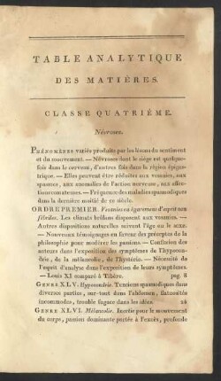 Table Analytique Des Matières.