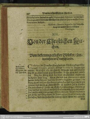 XIV. Von der Christlichen Kirchen