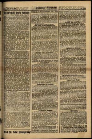 Zweite Ausgabe vom Samstag, den 29. April 1939.