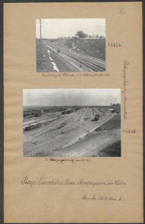 Der Übergangsbahnhof am 05.04.1917. (Übergangsbahnhof Obermichelbach)