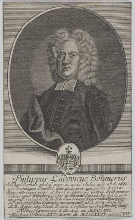 Bildnis des Philippus Ludovicus Böhmerus