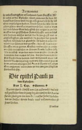 Die epistel Pauli zu den Ephesern.