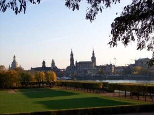 Dresden: Stadtansicht Dresden-Altstadt (Silhouette)