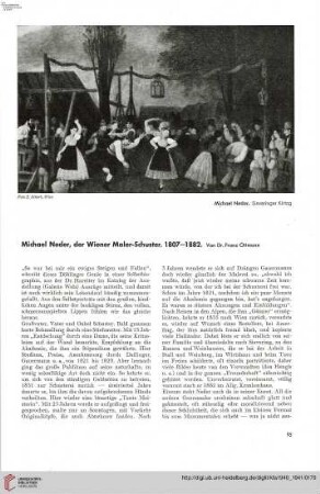 56: Michael Neder : der Wiener Maler-Schuster, 1807 - 1882