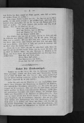 Ueber die Stubenvögel.