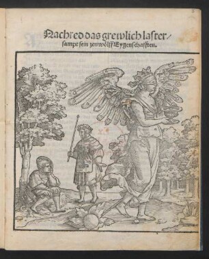 Nachred das grewlich laster/|| sampt sein zenwölff Eygenschafften.||