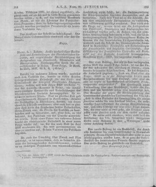 Archiv merkwürdiger Rechtsfälle und Entscheidungen der rheinischen Gerichte. Hrsg. durch die Anwaltskammer in Mainz. Mit vergleichender Berücksichtigung der Jurisprudenz von Frankreich, Rheinbaiern und Rheinpreußen. Bd. 1, H. 1. Meinz: Zabern 1837