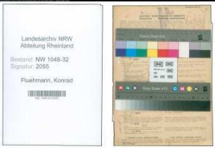 Entnazifizierung Konrad Fluehmann , geb. 17.07.1897 (Angestellter)
