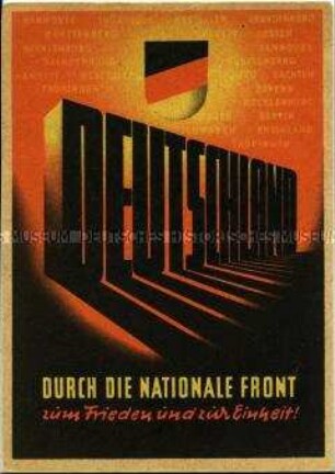 Postkarte der Nationalen Front