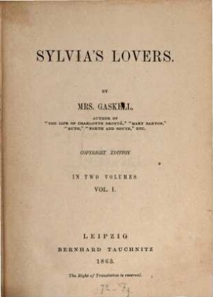 Sylvia's lovers. 1