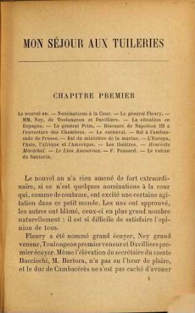 Mon séjour aux Tuileries, 3me série. 1866 - 1871