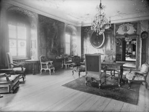 Burgk, Schloss : Burgk. Schloß. Eckzimmer im 3. Obergeschoß