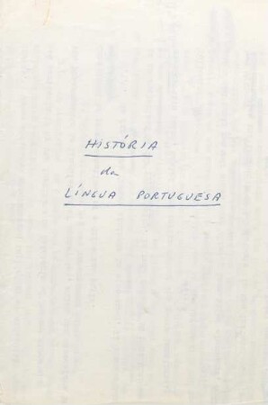 0-85, História da língua portuguesa