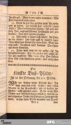Der fünffte Buß-Psalm
