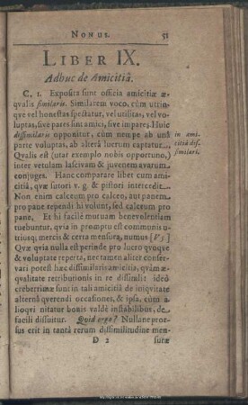 Liber IX. Adhuc de Amicitia