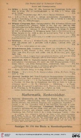 Mathematik, Rechenbücher (Nr. 932 - 968)
