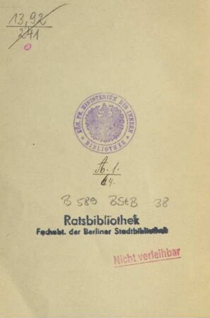 Ausführungsbestimmungen zur Benutzungsordnung für die städtischen Volksbüchereien und Lesehallen