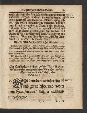 [Textus.] ... wird beschrieben Ps. CXII. v. 5-9.