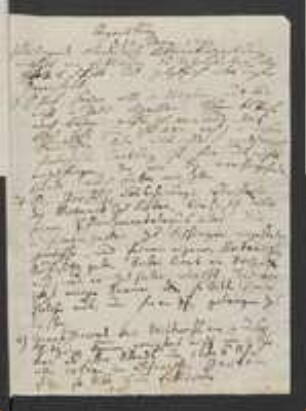 Brief von Johann Jacob Kohlhaas