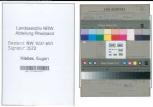 Entnazifizierung Eugen Niebes , geb. 00.00.0000 (Apotheker)