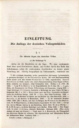 Deutsche Staats- und Rechtsgeschichte : ein Lehrbuch in zwei Bänden, 1. Deutsche Volks- und Staatsgeschichte in quellenmäßigem Abrisse bis zur Stiftung des deutschen Bundes