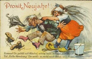 Prosit Neujahr! - Kommst Du gefüllt mit Alkohol, [...]