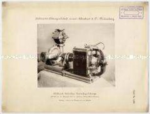 Bild einer elektrisch betriebenen Zentrifugal-Pumpe der Elektrizitäts-Aktiengesellschaft Nürnberg