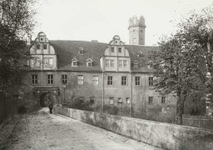 Glauchau, Schloss Forderglauchau : Glauchau. Schloss Forderglauchau. Hauptfront von Osten