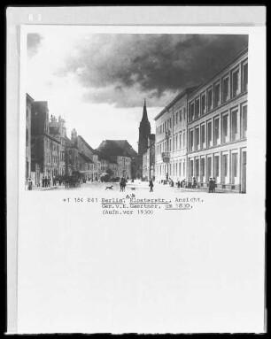 Klosterstraße und Parochialkirche in Berlin-Mitte