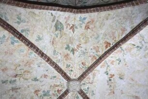 Gewölbebilder mit Drolerien, Ranken- und Laubwerk — Fabelwesen, Ranken- und Laubwerk — Westliche Gewölbekappe