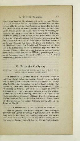 62. Der spanische Erbfolgekrieg
