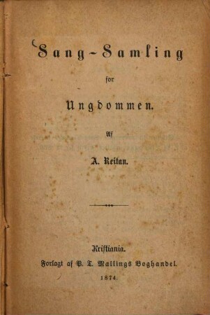 Sang-Samling for Ungdommen