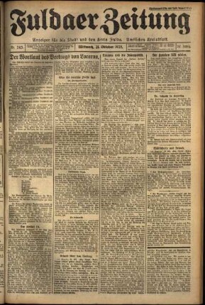 Ausgabe vom Mittwoch, den 21. Oktober 1925.