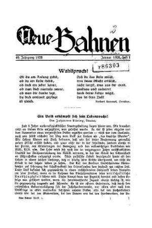 Wahlspruch!