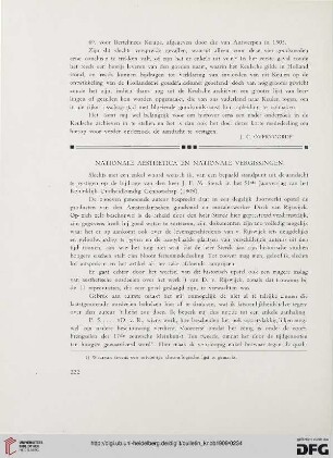 2.Ser. 2.1909: Nationale aesthetica en nationale vergissingen