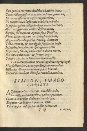 Simson, Imago Christi.