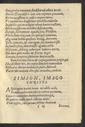 Simson, Imago Christi.
