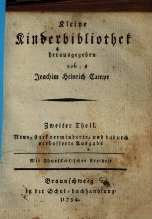 Kleine Kinderbibliothek, 2