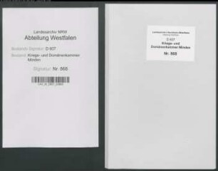 Amt Reineberg - Vogtei Quernheim - Bauerschaft Rehmerloh: Unterlagen der Revisionskommission - Band 1