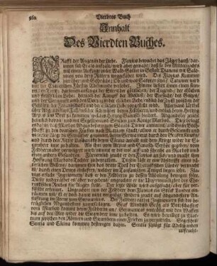 Innhalt des Vierdten Buches.