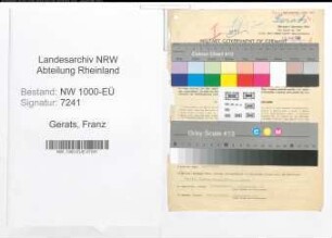 Entnazifizierung Franz Gerats, geb. 27.05.1904 (Amtsinspektor)