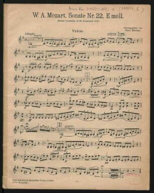 Violine[, KV 60]