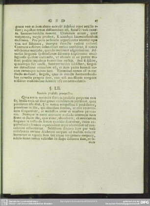 §. LII. Seminis profusio praepedita
