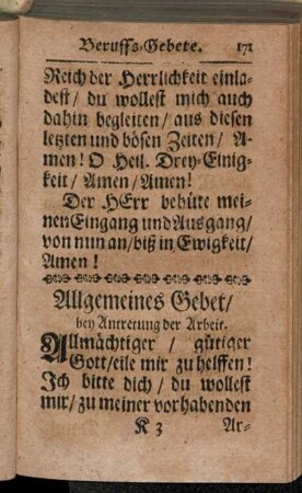 Beruffs-Gebete.