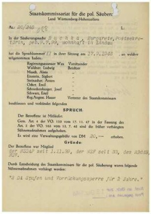 Buchka, Margarete