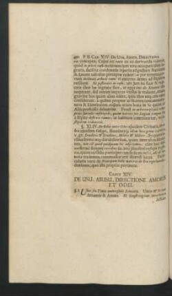 Caput XIV. De Usu, Abusu, Directione Amoris Et Odii.