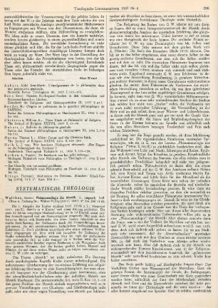 295-297 [Rezension] Walther, Gerda, Phänomenologie der Mystik